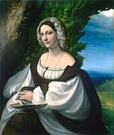 『貴婦人の肖像』 1517年-1520年頃 エルミタージュ美術館所蔵
