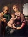ラファエロ『聖母子と髭のない聖ヨセフ』1506年