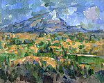 『サント・ヴィクトワール山』 ポール・セザンヌ 1904 エヴァ パチンコ やめ どき、油彩 70 × 92 cm フィラデルフィア美術館