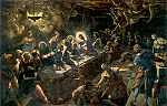 『最後の晩餐』 ティントレット 1592-1594 エヴァ パチンコ やめ どき、油彩 365×568cm サン・ジョルジョ・マッジョーレ教会