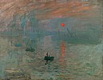 『印象・日の出』 クロード・モネ 1872 エヴァ パチンコ やめ どき、油彩 48 cm × 63 cm マルモッタン美術館