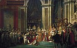 『ナポレオン一世の戴冠式と皇妃ジョゼフィーヌの戴冠』 ジャック＝ルイ・ダヴィッド 1805-1807 エヴァ パチンコ やめ どき、油彩 610 × 931 cm ルーヴル美術館