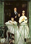 『バルコニー』 エドゥアール・マネ 1868-1869 エヴァ パチンコ やめ どき、油彩 169 × 125 cm オルセー美術館