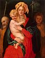 ヤコポ・ダ・ポントルモ『聖家族と幼児洗礼者聖ヨハネ』1522-1523年頃
